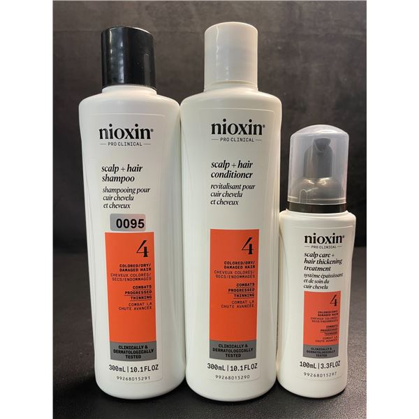 Nioxin Pro Clinical Scalp + Hair Thickening System 3PC Kit - Combats Progressed Thinning - New!