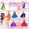 Image 2 : Poke-In-Fun Princesses Arts/Craft Kit for Kids - 3D Princess Crafting Kit - New