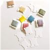 Image 3 : 8 Packs (120pcs Each) Plastic Thread Cards/Floss Bobbins for Thread/Embroidery Thread - New