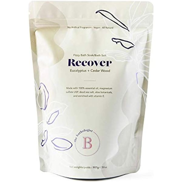 The Bathologist Recover Fizzy Bath Soak with Epsom Salt (32 oz) Hydrating & Nourishing - New