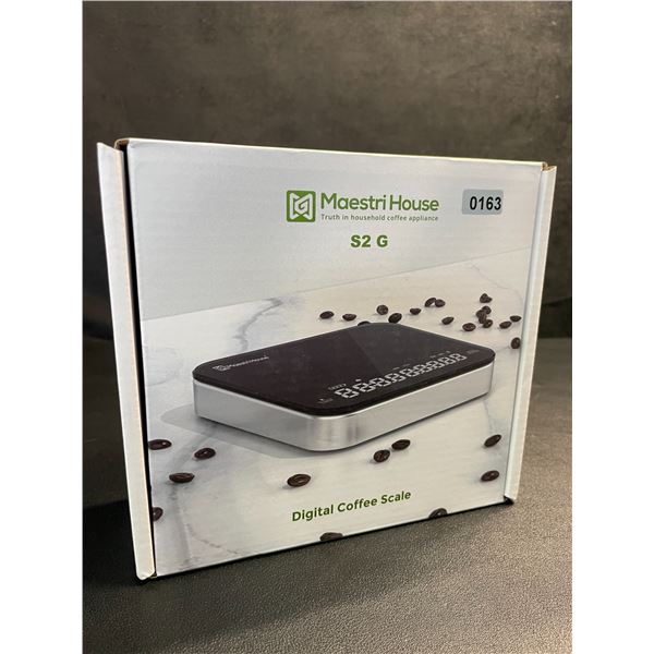 Maestri House S2 Digital Coffee Scale with Timer; Barista Coffee Scale Kit w/ Carrying Case - NEW