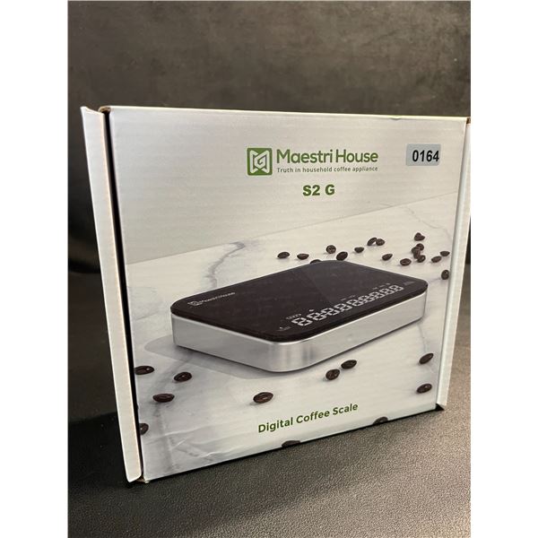 Maestri House S2 Digital Coffee Scale with Timer; Barista Coffee Scale Kit w/ Carrying Case - NEW