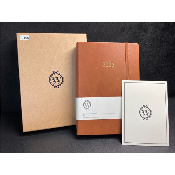 Wykeham's The Executive 2026 Daily Journal Planner - Chestnut; A5 Size - New in Box