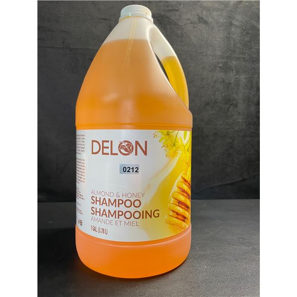 1-Gallon Jug of DELON Almond & Honey Shampoo (3.78L) Moisturizing/Deeply Hydrates Hair - New