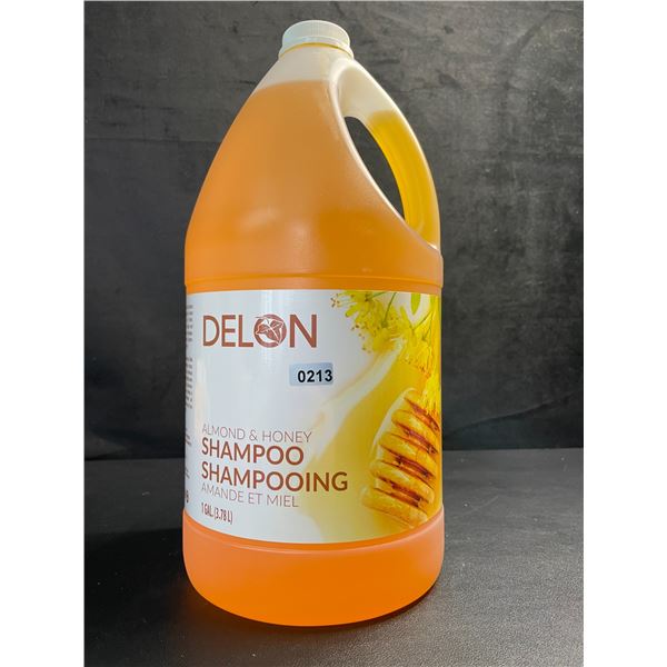 1-Gallon Jug of DELON Almond & Honey Shampoo (3.78L) Moisturizing/Deeply Hydrates Hair - New