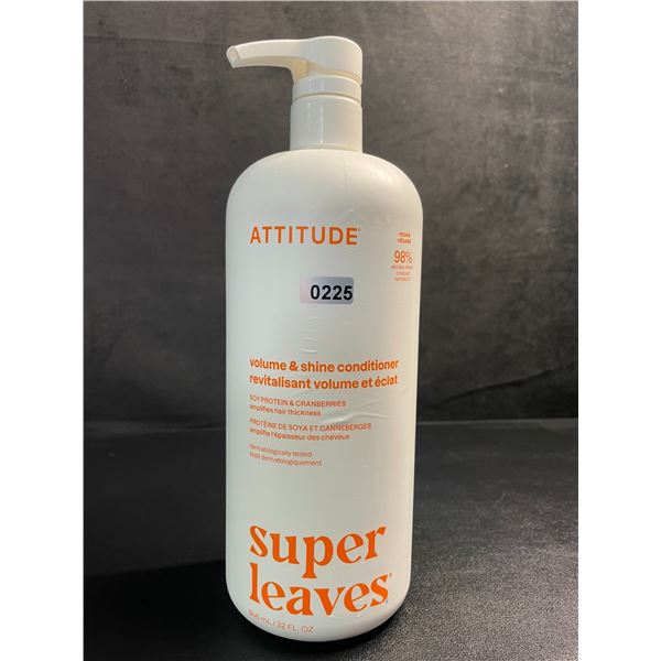 ATTITUDE Super Leaves Volume & Shine Conditioner (946ml) Amplifies Hair Thickness - New