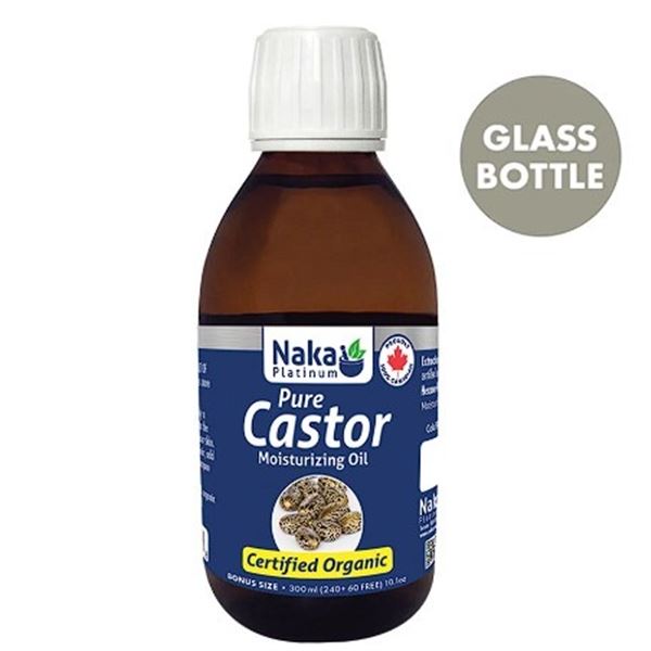 Naka Platinum Pure Castor Moisturizing Oil (500ml) For Skin/Hair/Nails; Moisturizes & Softens - New