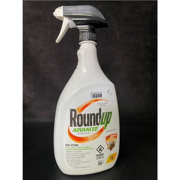 Roundup Advanced Grass & Weed Control Spray (1L) Fast-Acting for Lawn/Gardens - New