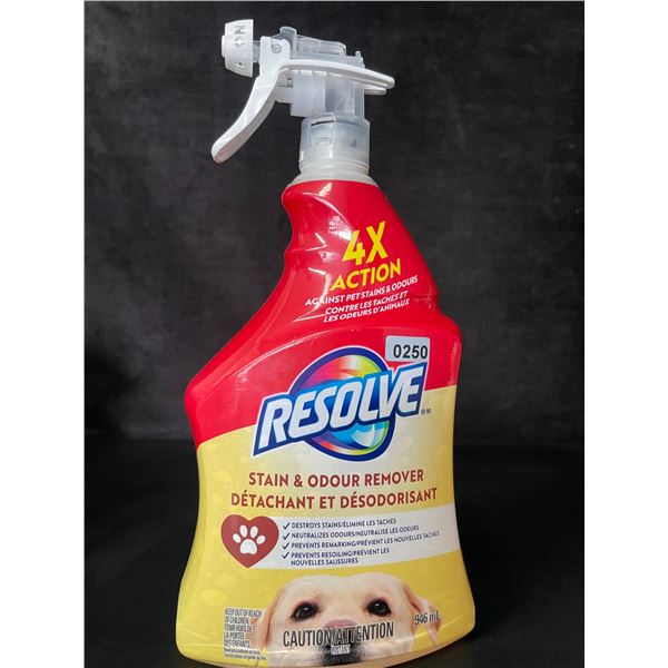 Resolve Stain & Odour Remover Spray (946m) 4X Action Against Pet Stains/Odours (New/Broken Nozzle*)