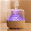 Image 1 : Ultrasonic Aromatherapy Diffuser for Home (200ml) w/ 7-Color Lights; Volcano Mountain Design - New