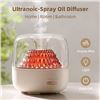 Image 6 : Ultrasonic Aromatherapy Diffuser for Home (200ml) w/ 7-Color Lights; Volcano Mountain Design - New