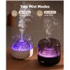 Image 8 : Ultrasonic Aromatherapy Diffuser for Home (200ml) w/ 7-Color Lights; Volcano Mountain Design - New