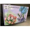 Image 6 : 400PC DIY Pipe-Cleaner Flowers/Handmade Bouquet Crafting Kit - Pink Flower Making Kit - New!