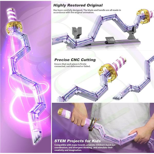 836pcs Nichirin Sword Lego-Style Toy Building Sword Building Set -3FT LONG! - New