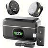 Image 1 : Wireless Lavalier Microphone for Video Recording/Streaming; Ultra-Low Latency, 360° HD Recording NEW