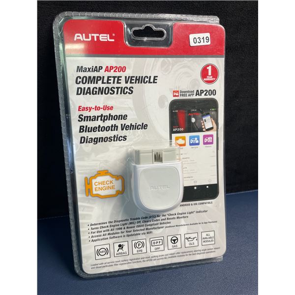 Autel MaxiAP AP200 Smart Bluetooth Vehicle Diagnostic Scan Tool - Easy to Use!