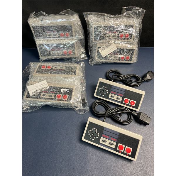 Lot of 8 NES Controllers - Aftermarket Design - Work Like OEM/Original Controllers - Brand New!