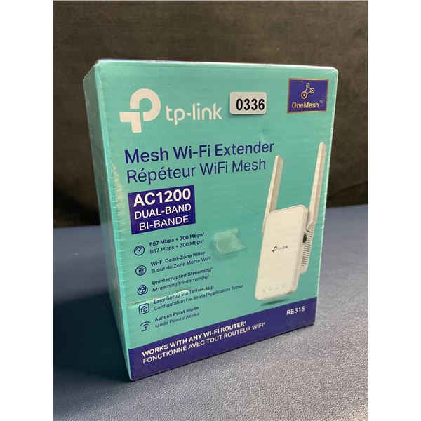 TP-Link AC1200 Mesh Wi-Fi Extender/WiFi Booster - Works with Any WiFi Router - New Sealed!