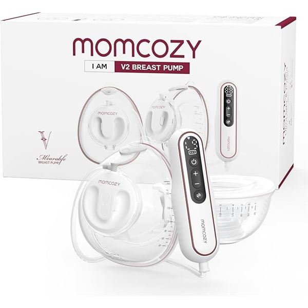 Momcozy V2 Breast Pump - Ultra-Light Portable Wearable Pump; Hands Free Breast Pump - NEW SEALED!!