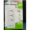 Image 3 : Fanlide Multi-Outlet Anti-Static Power Strip Bar/Surge Protector; 2500W, 3 Outlets/4 USB Ports - New