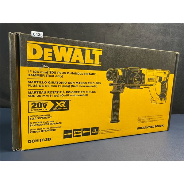 DEWALT DCH133B 20V MAX XR Brushless 1" D-Handle Rotary Hammer (Tool-Only) NEW IN BOX!