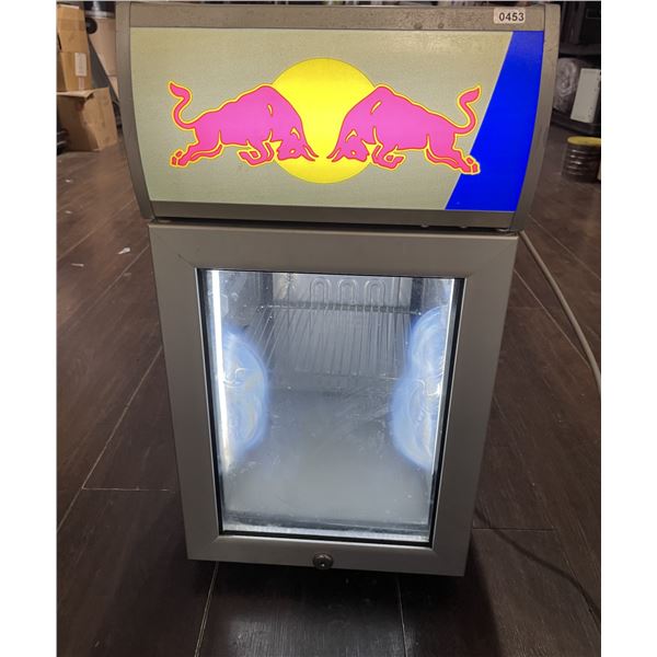 Red Bull Mini Fridge "Baby Cooler" LED Mini Fridge - Used/GREAT SHAPE/WORKS/GETS ICE COLD!!