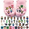 Image 1 : 5 Packs (30pcs Each) Minecraft Croc Shoe Charms/Jibbitz Croc Charms; Assorted Minecraft Characters