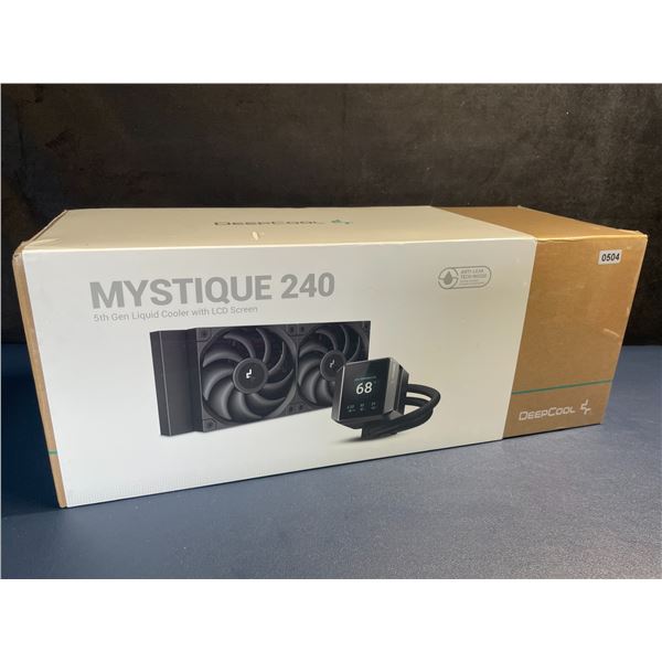 DeepCool Mystique 240 5th Gen Liquid CPU Cooler with LCD Screen for PC's - NEW SEALED!!