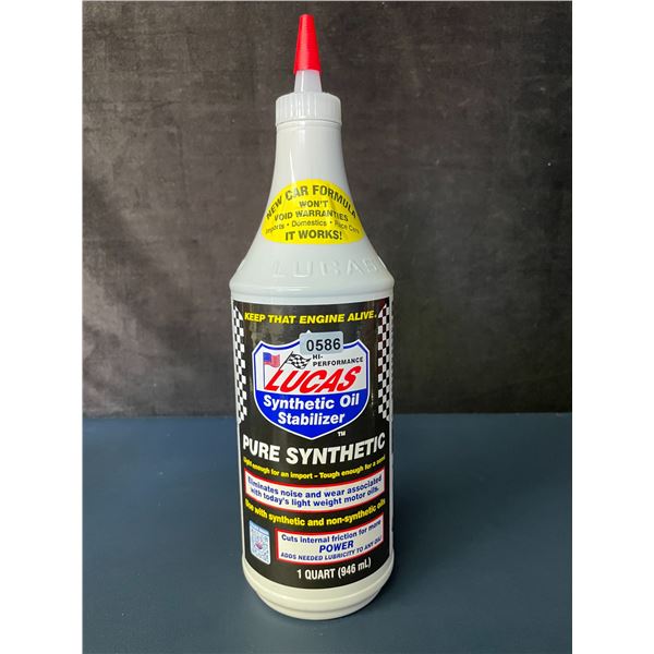 Lucas Synthetic Oil Stabilizer (946ml/1 Quart) Pure Synthetic - New