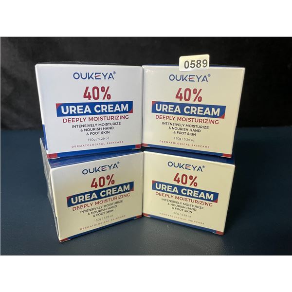 4 Boxes of Oukeya 40% Urea Cream (150g) Deeply Moisturizing Skin Cream for Dry/Cracked Skin - New