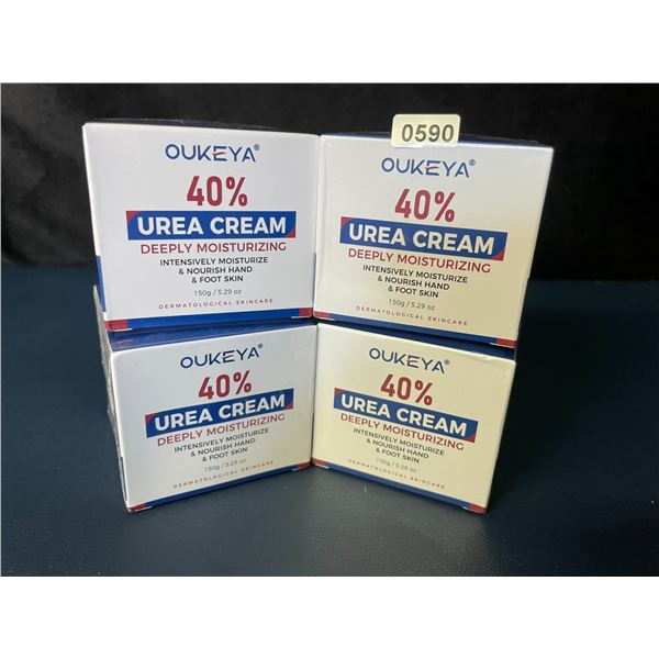 4 Boxes of Oukeya 40% Urea Cream (150g) Deeply Moisturizing Skin Cream for Dry/Cracked Skin - New