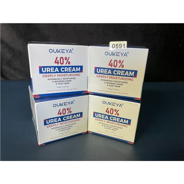 4 Boxes of Oukeya 40% Urea Cream (150g) Deeply Moisturizing Skin Cream for Dry/Cracked Skin - New