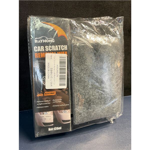 Car Scratch Removal Wax Kit with Cloth - Removes Medium to Light Scratches - New