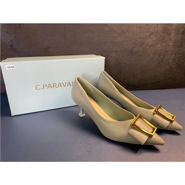 Women's High-Heel Dress Shoes (Green/Gold) Size 38 EUR/7.5-8 CAD - New in Box!