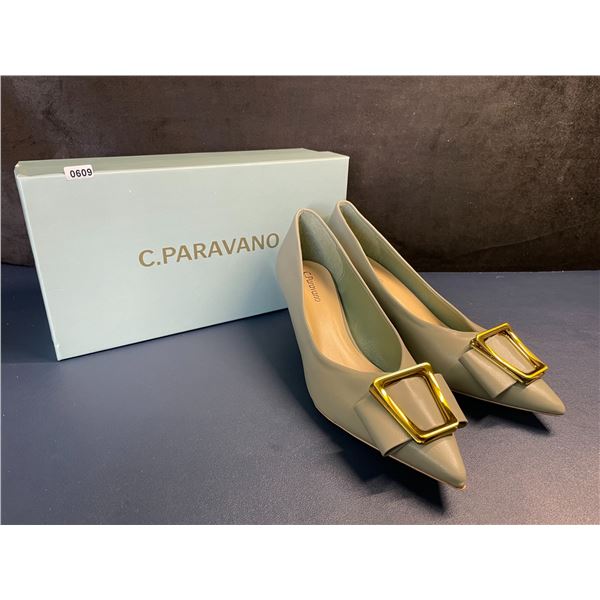 Women's High-Heel Dress Shoes (Green/Gold) Size 39 EUR/8-8.5 CAD - New in Box!