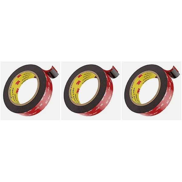 3 Rolls of 3M Double-Sided Mounting Tape (23FT Per Roll) Strong Adhesive Mounting Tape - New