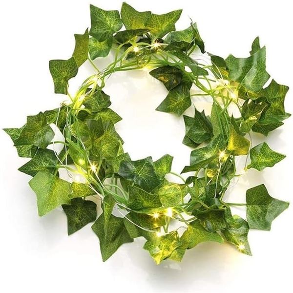 4 Packs Vine String Lights/Greenery Decor Lights (6.5FT Each) Battery-Powered String Lights - New!