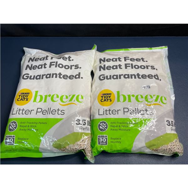 2 Bags of Purina Tidy Cats Breeze Litter Pellets (3.5lb Each) Anti-Tracking Pellets - New