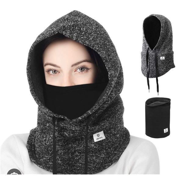 Lot of 2 Caloics 2PC Set of Hooded Balaclava and Facemask - New