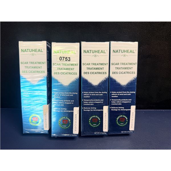 4 Boxes of Natuheal Scar Treatment Cream for Scar Repair and Dry or Cracked Skin - New
