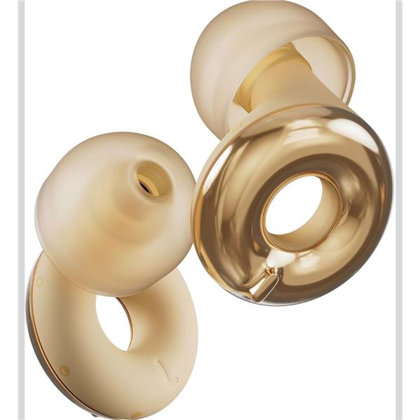 Loop Switch 2 Adjustable Ear Plugs; 3 Noise Relief Modes/Noise Reduction Earplugs (Gold) NEW