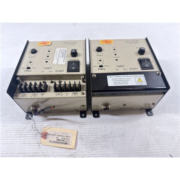 (2) Nissin Parts Company #PFC-710M Parts Feeder Controllers