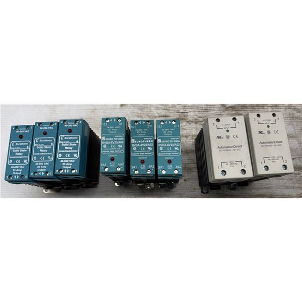 Lot of (8) Misc. Solid-State Relays