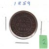 Image 1 : 1859 Canadian Large One Cent Coin