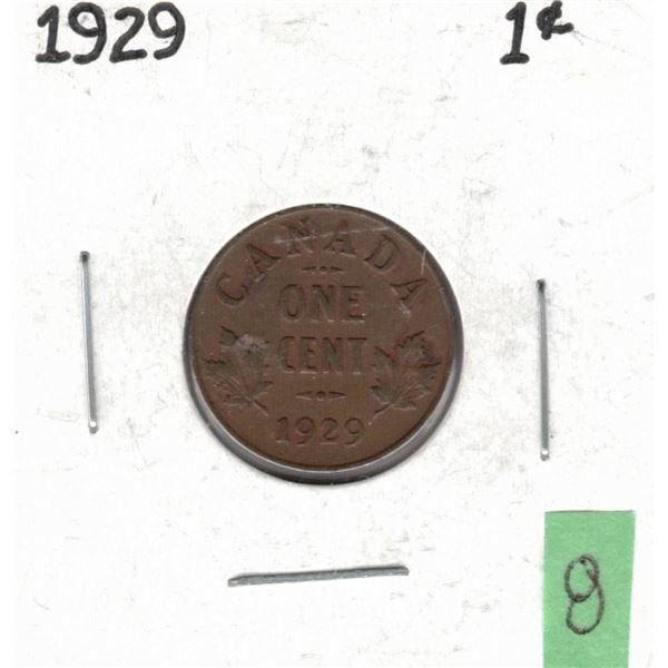 1929 Canada Small Cent