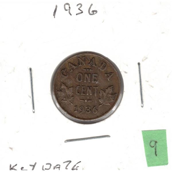1936 Canada Small Cent ,Key Date