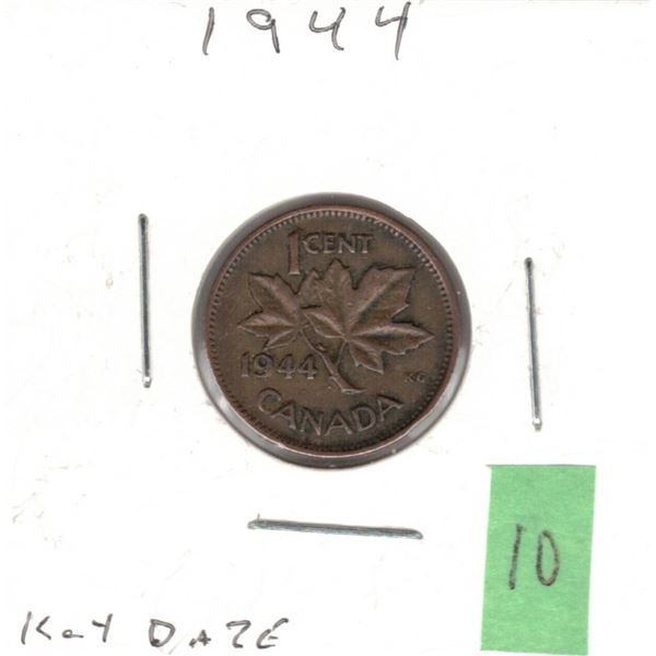 1944 Canada Small Cent ,Key Date