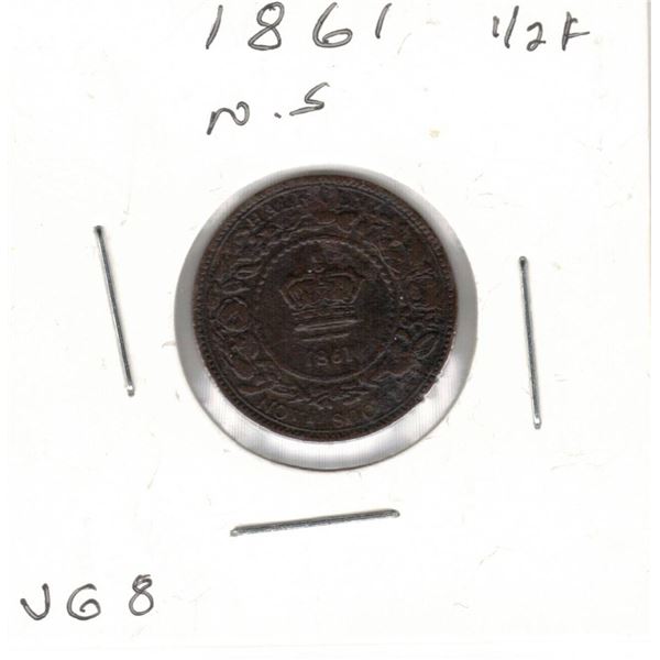 1861 Nova Scotia Half Cent