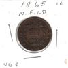 Image 1 : 1865 Newfoundland Large One Cent