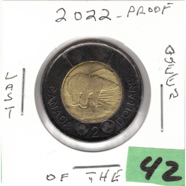 2022 Canadian Toonie